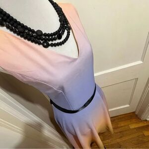 Sucrefas Purple Ombre V-Neck Sheath Dress Women's XL